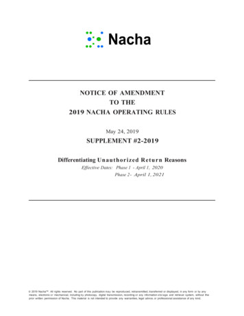 Nacha - Provident Bank
