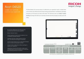 Ricoh Collaboration Board Data Sheet 6520 - Ricoh Chameleon