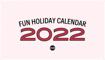 2022 Fun Holiday Calendar - The Boutique Hub