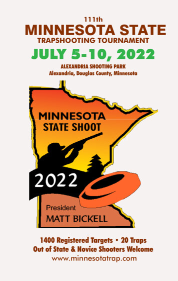TRAPSHOOTING TOURNAMENT JULY 5-10, 2022 - Minnesota Trap