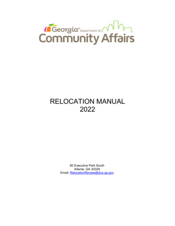 RELOCATION MANUAL 2022 - Georgia