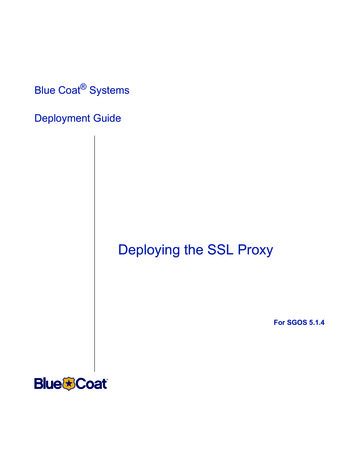 Blue Coat Systems Deployment Guide