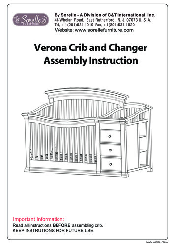Verona Crib And Changer Assembly Instruction - Ideal Baby