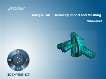 Abaqus/CAE: Geometry Import And Meshing - 4RealSim
