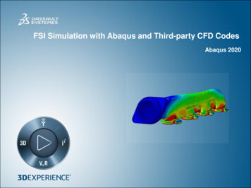 FSI Simulation With Abaqus And Third -party CFD Codes - 4RealSim