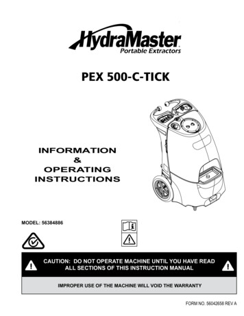 PEX 500-C-TICK - HydraMaster