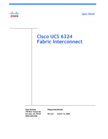 Cisco UCS 6324 Fabric Interconnect Spec Sheet
