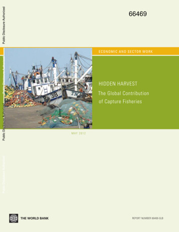HIDDEN HARVEST The Global Contribution Of Capture Fisheries - World Bank