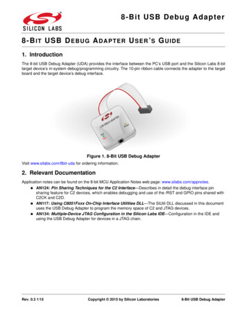8-Bit USB Debug Adapter IT USB DEBUG ADAPTER USER S GUIDE 1. Introduction