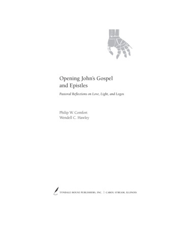 Opening John's Gospel And Epistles - Tyndale House