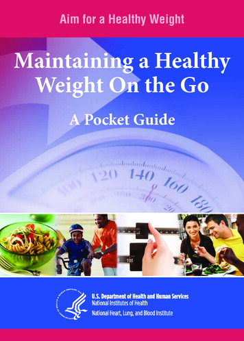 Maintaining A Healthy Weight On The Go A Pocket Guide