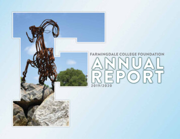 Farmingdale College Foundation Annual Report