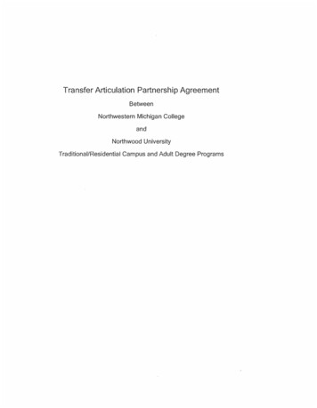 Transfer Articulation Partnership Agreement - NMC