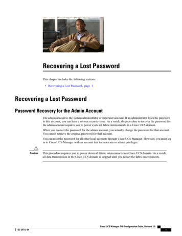 Recovering A Lost Password - Cisco