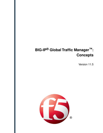 BIG-IP Global Traffic Manager : Concepts - F5, Inc.