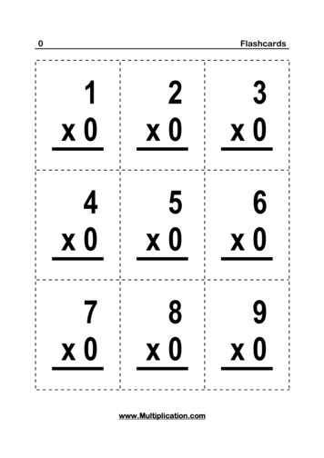 Flashcards - 0 - Multiplication