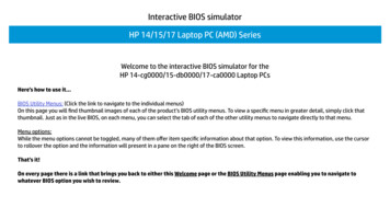 Interactive BIOS Simulator HP 14/15/17 Laptop PC (AMD) Series