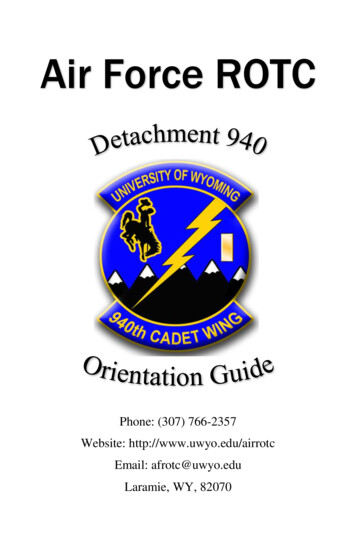 Air Force ROTC - University Of Wyoming