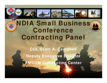NDIA Small Business Conference Contracting Panel