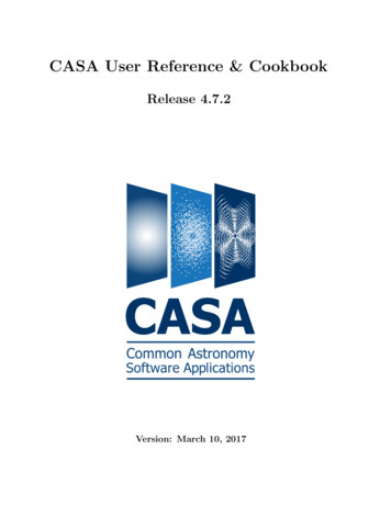 CASA User Reference & Cookbook