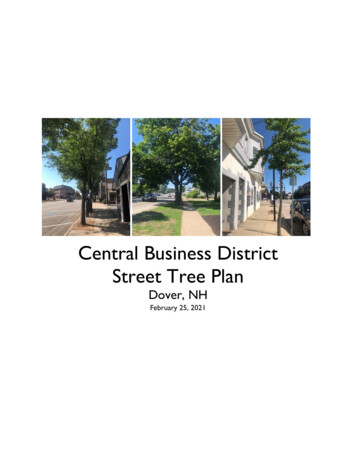 Central Business District Street Tree Plan - Dover, New Hampshire