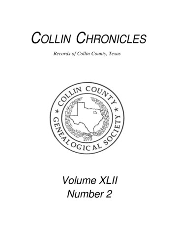 COLLIN CHRONICLES - Texashistory.unt.edu
