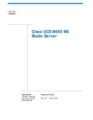 Cisco UCS B480 M5 Blade Server Spec Sheet - Andover Consulting Group