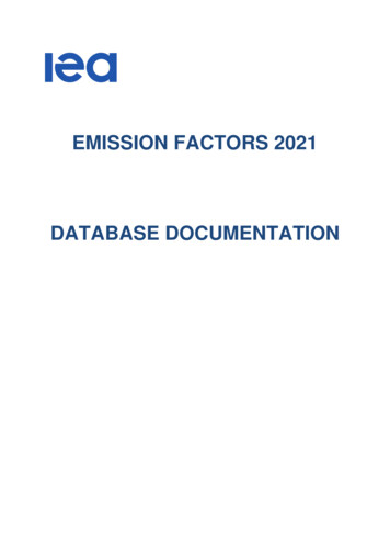 EMISSION FACTORS 2021 DATABASE DOCUMENTATION - Microsoft