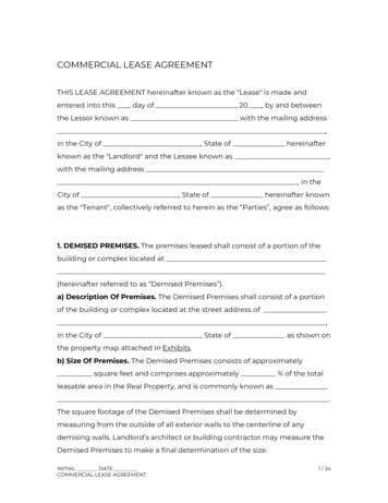COMMERCIAL LEASE AGREEMENT - IPropertyManagement 