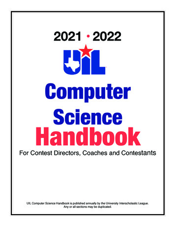 Computer Science Handbook - University Interscholastic League