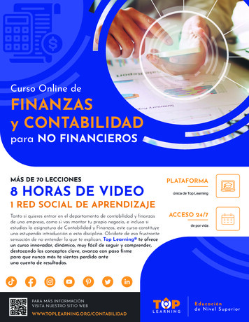 Curso Online De FINANZAS Y CONTABILIDAD - Top Learning
