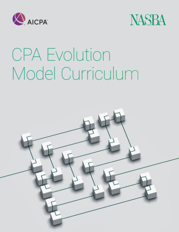 CPA Evolution Model Curriculum - ThisWayToCPA