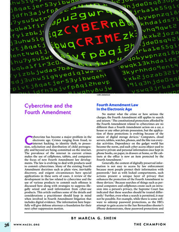 Cybercrime And The Fourth Amendment - Federal Criminal Law Center