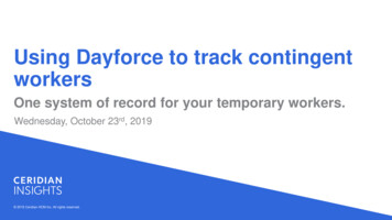 Using Dayforce To Track Contingent Workers