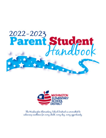 2022-2023 Parent Student Handbook