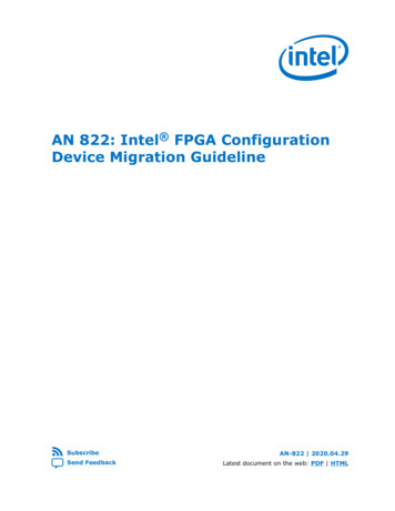 AN 822: Intel FPGA Configuration Device Migration Guideline