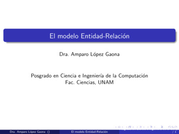 El Modelo Entidad-Relación - UNAM
