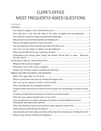 Clerk'S Office Most Frequentlyasked Questions