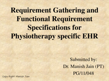 Requirement Gathering And Functional Requirement Specifications For .