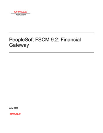 PeopleSoft FSCM 9.2: Financial Gateway - Docs.oracle 