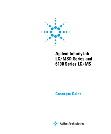 Agilent InfinityLab LC/MSD Series And 6100 Series LC/MS
