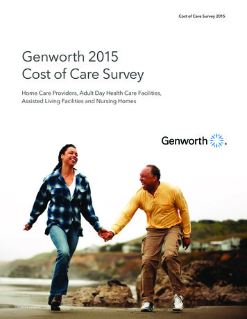 Genworth 2015 Cost Of Care Survey - Bigltc 