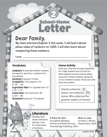 Dear Family, - Millermonsters.weebly 