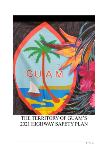 2021 Guam Highway Safety Plan - National Highway Traffic Safety .
