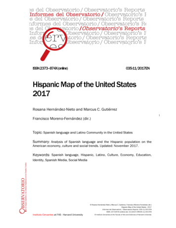Hispanic Map Of The United States 2017 - Harvard University