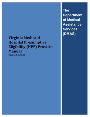 Virginia Hospital Presumptive Medicaid Eligibility Process