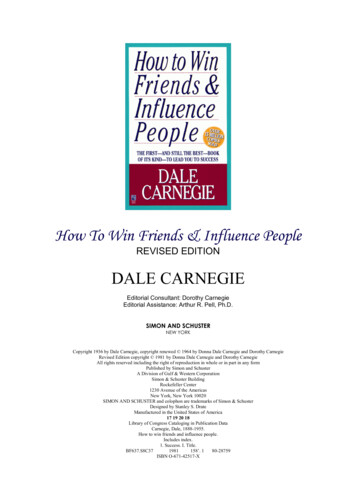How To Win Friends & Influence People DALE CARNEGIE - Trans4mind