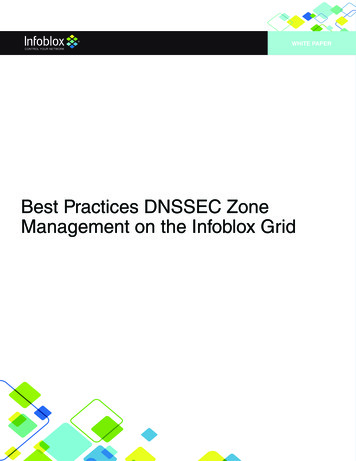 Infoblox White Paper - Best Practices DNSSEC Zone Management On The .