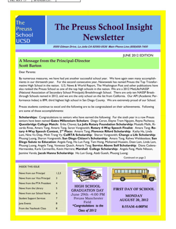 The Preuss School Insight Newsletter
