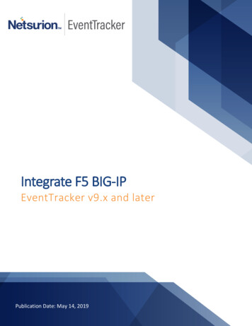 Integrate F5 BIG-IP - Netsurion